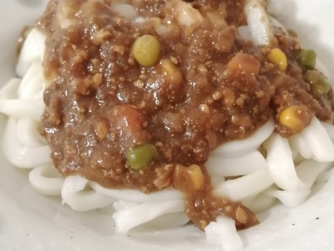 キーマカレーをアレンジ！冷やしカレーうどん